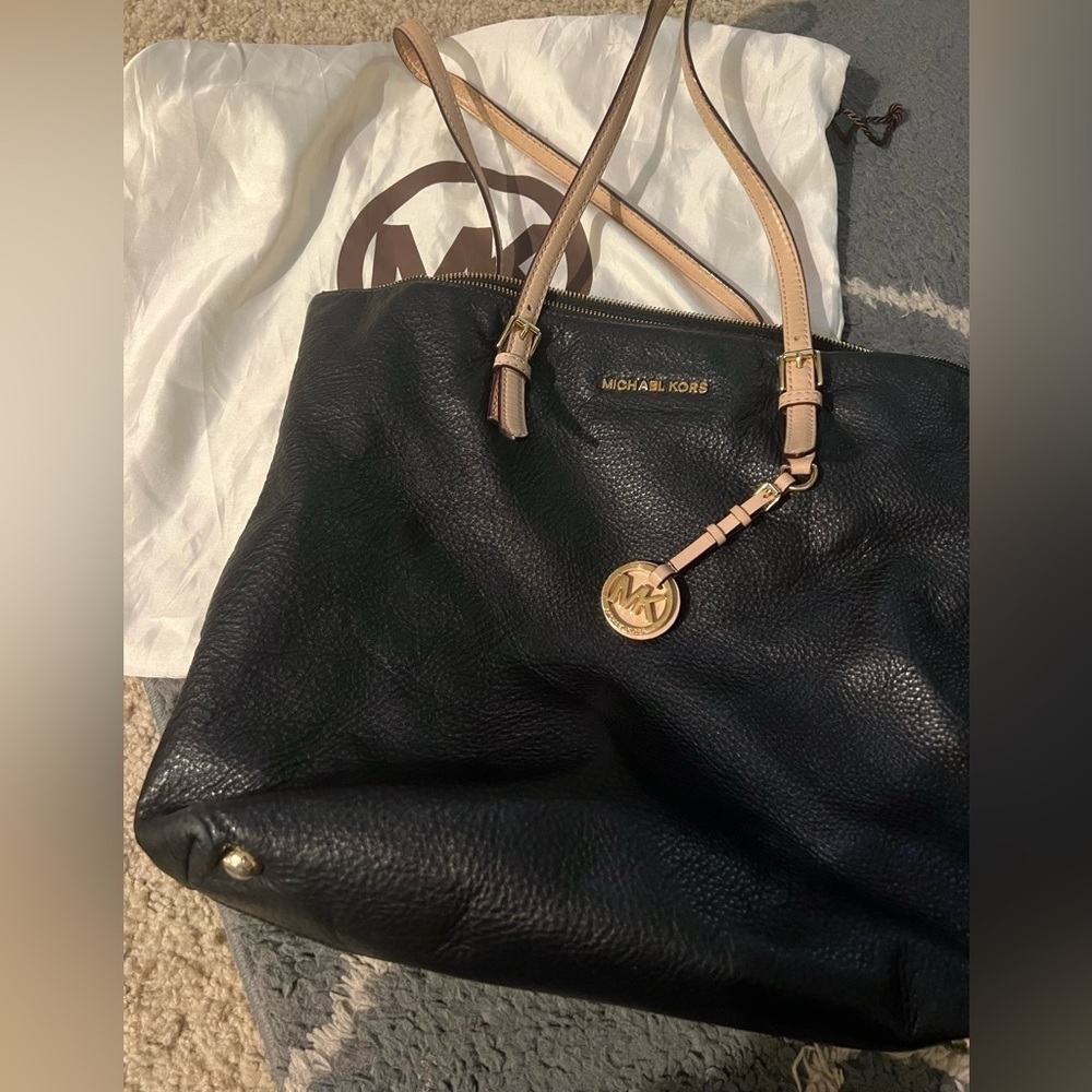 Michael Kors Black Purse with Duster Bag